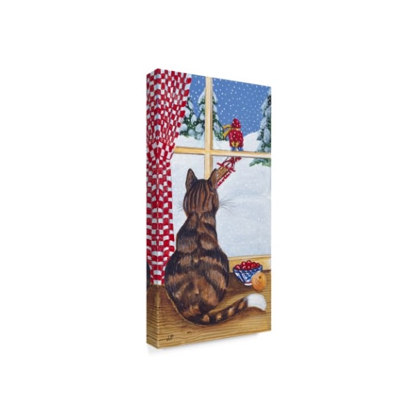 Jan Panico 'Rudolph Watching Out The Window' Canvas Art,24x47